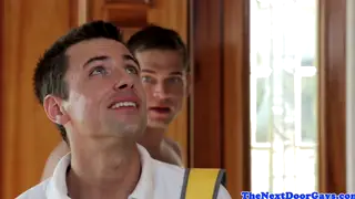 Tattooed Masseur Gets Face-Fucked Then Pounded Doggystyle