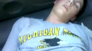 Twink Couple Gets Caught Fucking in a Car