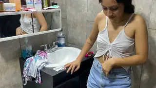 Asian Latina Lesbians Share a Creampie Finish After Hard Anal