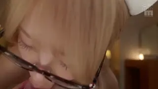 Wife's Friend Delivers a Secret Blowjob in Stockings