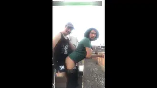 Latino Amateur Enjoys Outdoor Blowjob on Rooftop