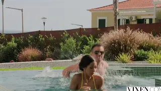 Petite Asian Babe Takes Deep Throat Before Intense Doggystyle