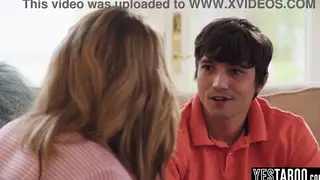 Petite Blonde Stepmom Trades Blowjob and Titjob for Stepson Job Hunt