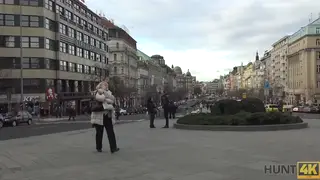 European Teen Kneels for Cash in a POV Blowjob