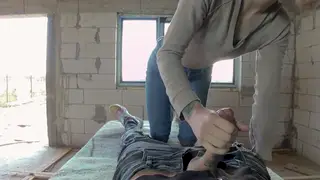 Couple Joins Handyman for Rough Construction Orgy