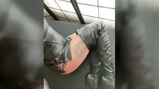 Leather Mistress Commands With Bondage and Spanking