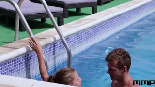 Poolside Romance Turns Into Passionate Holiday Sex