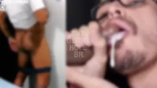 Married Latino Takes a Facial at the Gloryhole