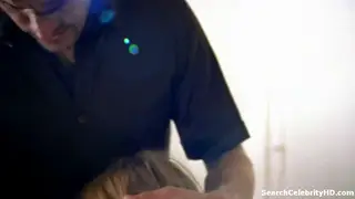 Blonde Celebrity Shares Deepthroat Threesome