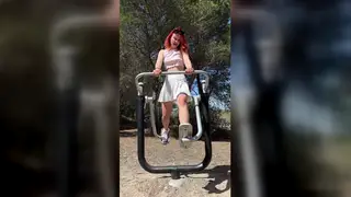 Redhead Teen Flashes Public Streets in Compilation