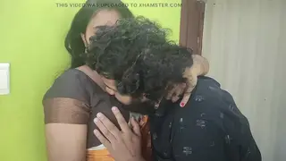 Inked Indian Couple Share Sensual Massage and Kissing