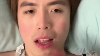 Asian Femboy in Maid Cosplay Takes Bareback Cock POV