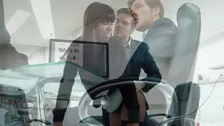 Curvy Applicant Rides Desk During Casting Interview