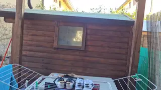 Neighbour Teases with a Slow Handjob Outdoors
