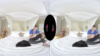 Stepmom Delivers a VR Blowjob Before Riding