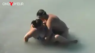 BBW Goddess Enjoys Public Beach Sex With Lover