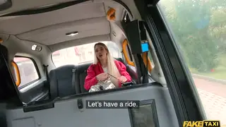 Petite Blonde European Handles Big Cock in Car POV