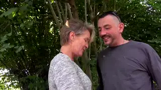 German Performer Gives Sloppy Blowjob in Story Scene