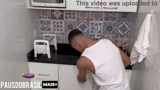 Plumber Services a Curvy Twink with a Massive BBC