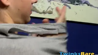 Slim Twink Rides Boyfriend Bareback Then Swallows His Load