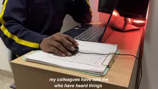 Building Guard in Uniform Agrees to Amateur Shoot