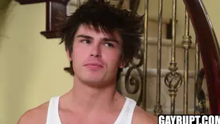 Stepdad Guides Slim Twink Through Intense Anal Session