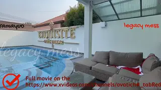 Asian Trans Babe Delivers Holiday Surprise With Blowjob