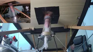 Mature Man Uses Milking Machine for Solo Play
