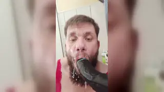 Chubby European Enjoys Bathroom Webcam Show