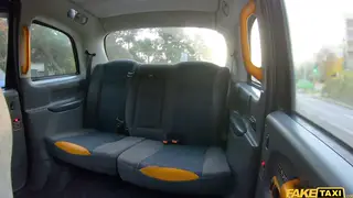 Petite Brunette Takes Driver Deep in Backseat Cab