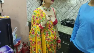 Indian Bhabhi Taken Hard on the Kitchen Counter