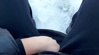 Solo Woman Masturbates to Orgasm Outdoors in Public Park
