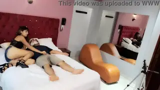 Petite Asian Latina MILF Gives Sloppy Blowjob to Teen