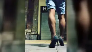 Trans Woman Enjoys Outdoor Encounter in Public