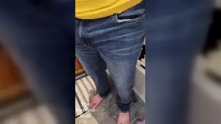 Mature Asian Bear Wets His Diaper in Bed