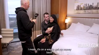 Debt Collectors Claim a Married Arab Milf in a Threesome