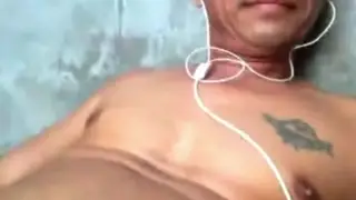 Asian Daddy Strokes His Big Cock to a Facial on Cam