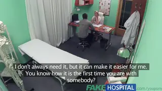 Nurse Helps Patient With Anal Relief at the Desk