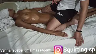 Mature Interracial Massage Leads to Squirting Climax