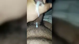 Heavy-Set Solo Guy Strokes to Messy Cumshot