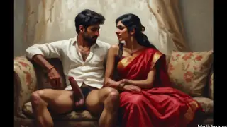 Indian Teen Massages Boyfriend Before Blowjob and Swallow
