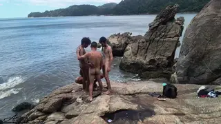 Backpackers Join Indian Hiker for Outdoor Orgy