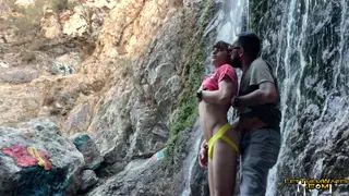 Latino Twink Takes an Older Man Bareback Outdoors