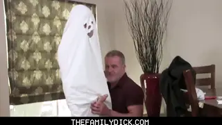 Muscle Stepdad Barebacks Teen Stepson in Taboo Roleplay