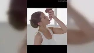 Pregnant Woman Milks Cock with Mouth and Hands