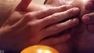 Solo Guy Stretches Himself Deep With Anal Toys
