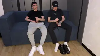 Hairy Twink Swaps Oral With Straight Friend