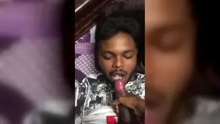 Indian Guy Sucks Cock Until Cumshot