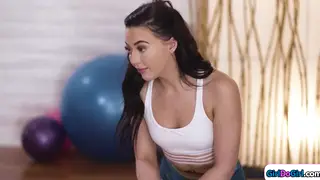 Busty Yoga Teacher Facesits Petite Student Until She Squirts