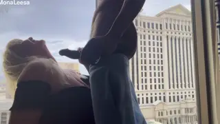 Blonde BBW Drains BBC with Deep Throat